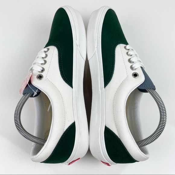 Vans Men’s Era Varsity Canvas Forest Green & White Suede Shoes Size 8.5 NWT - Picture 5 of 9